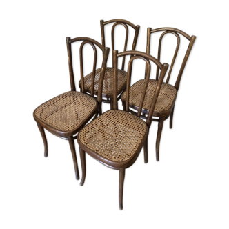 Old bistro chairs Thonet Hofmann curved wood
