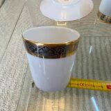 Trio of Limoges Sologne Porcelain Cups and Saucers