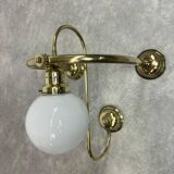 Large Art Deco wall lamp in brass