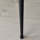 Antique side table in metal and glass
