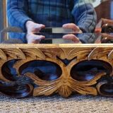 Golden rocaille mirror