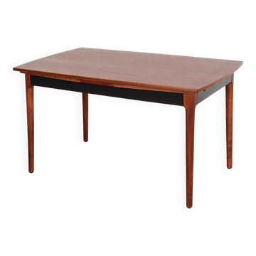 Walnut table, Danish design, 1970s, manufactured in Denmark