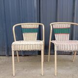 Scoubidou chairs x2
