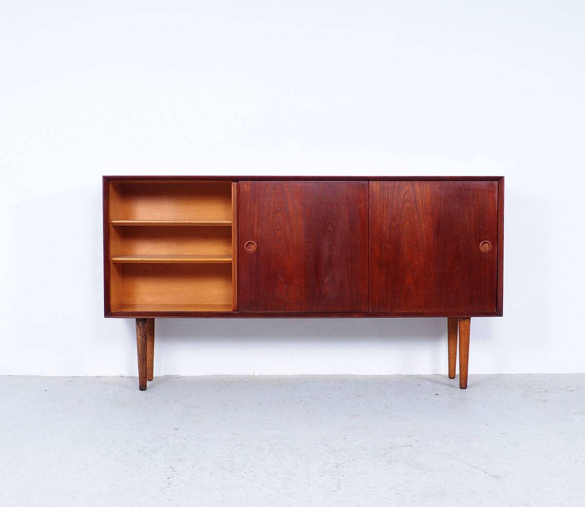 Sliding door sideboard by Omann Jun, 1960s