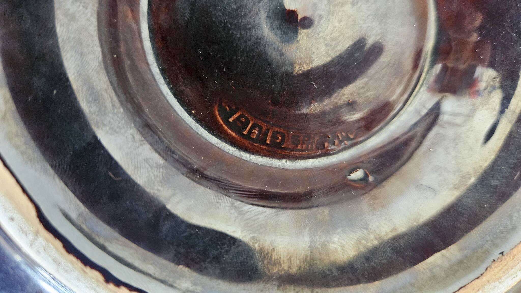 7 assiettes à huitres, vintage Vallauris Marius Giuge.