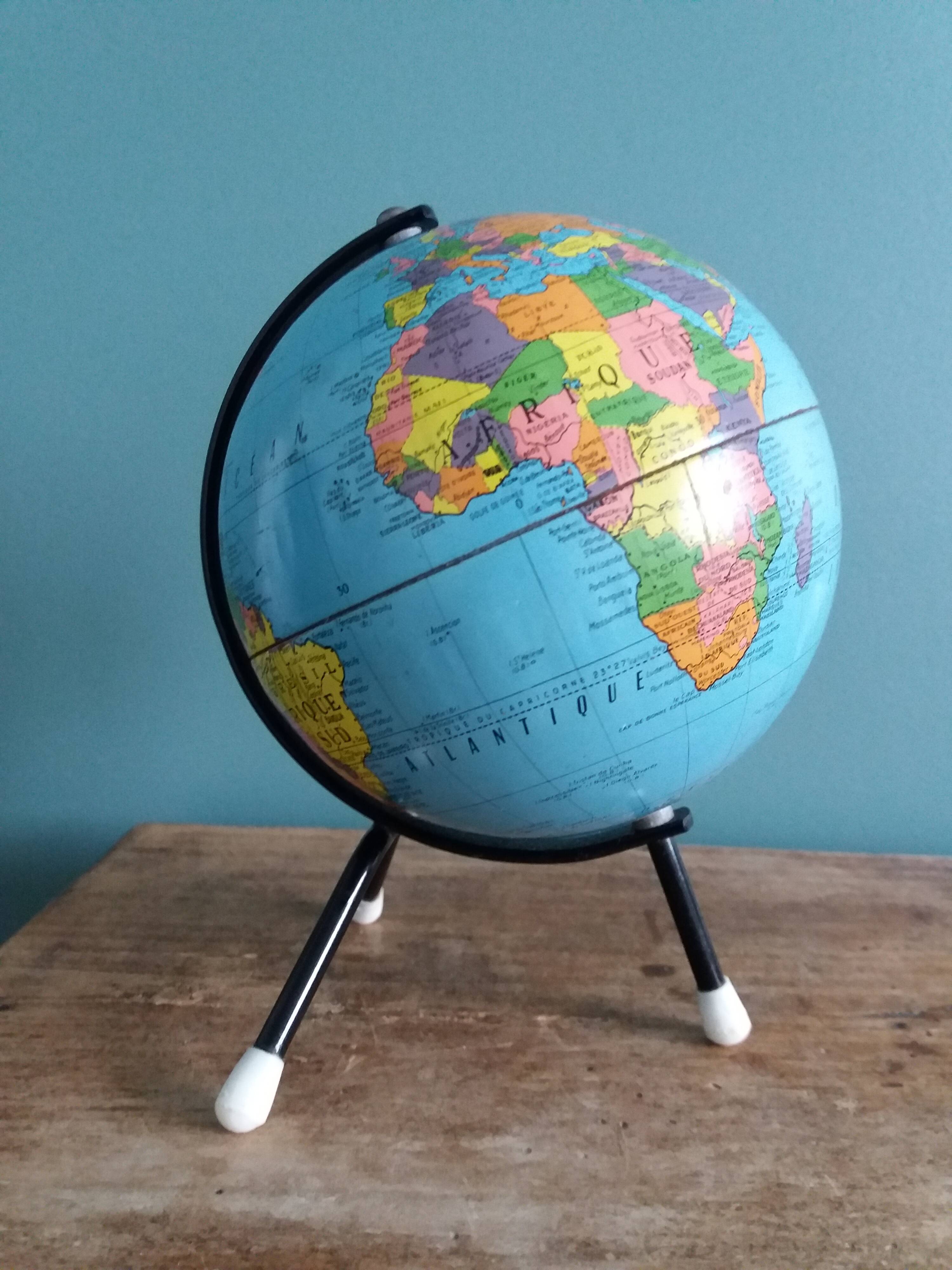 Globe world map Taride 50s 60s