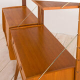 Scandinavian free standing shelving system Ergo wall unit by John Texmon and Einar Blindheim, 60s