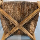 Series of 3 Méribel chairs by Charlotte Perriand