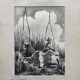Table Ink wash " Fishermen at Lake Titicaca" Peter BALAZS (1919-2003) ?