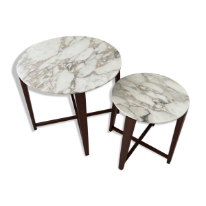 tables Flexform marbre - bois