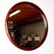 Large round Danish rosewood mirror by Vildbjerg Mobelfabrik 1960.