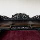 Elegant Victorian Black and Red Desk, Writing Table, Secretaire
