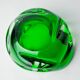 Sommerso green pocket emptier by Flavio Poli for Seguso, Murano glass, Italy, 1970