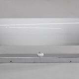 1930s Bauhaus tubular wall light, chrome & glass, Czechoslovakia