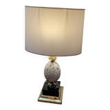 travertine ostrich egg lamp Delmas, 1960
