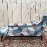 Méridienne Napoléon III tissu moderne