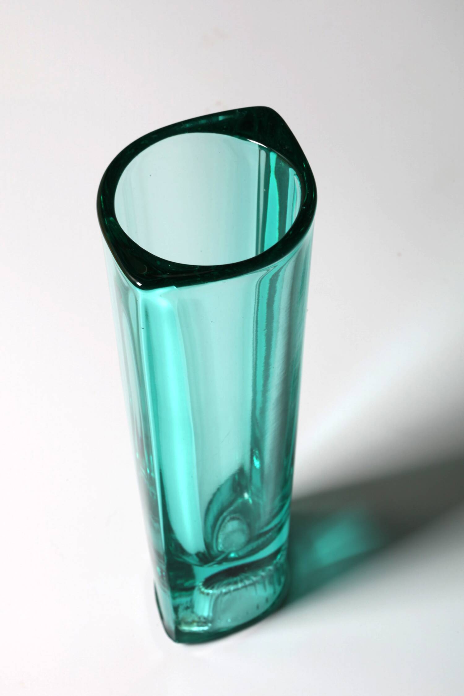 Mid-century Pressed Glass Vintage Vase by Miloš Filip  / 1963