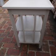 Grey wooden stool