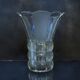 Art Deco Made in Czehoslovakia  Satin and Clear Glass - 22 cm tall