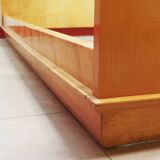 Art Deco sycamore bed