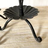 Wrought iron flower candlesticks