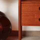 Wrighton Teak Dressing Table - Vintage 1960s - Hexagonal Base