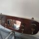 Vintage wall coat rack with mirror – 50s/60s