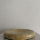 Vintage beige round marble ashtray
