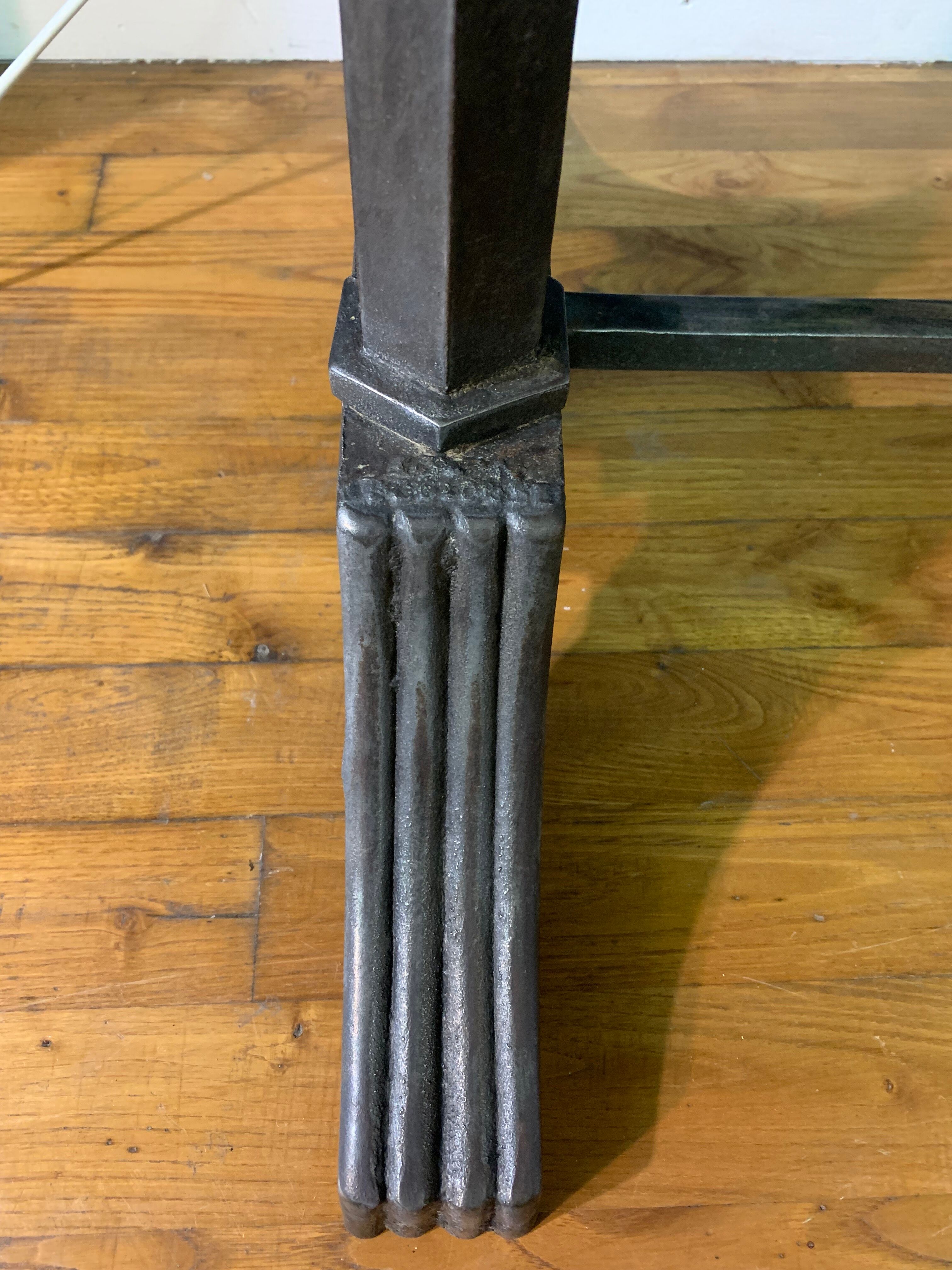 Bistro table early twentieth century Charlionais & Panassier