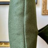 Coussin en laine vert sapin 40 cm