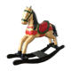Wooden rocking horse, decorative, artisanal