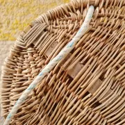 Old Woven Willow Fishing Basket