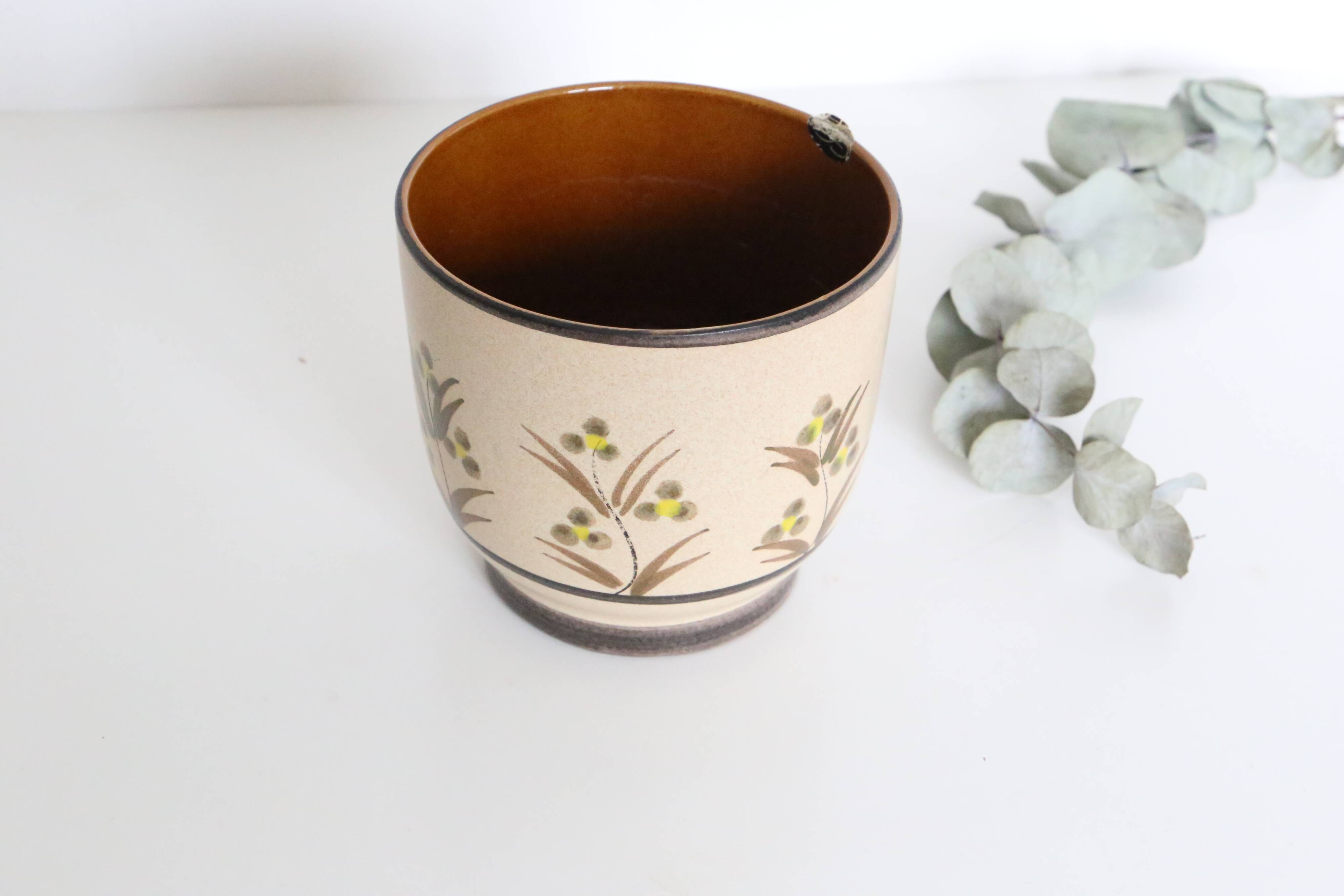 Antique ceramic pot cover, vintage