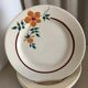 4 flat plates on earthenware st Amand model Amelie