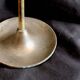 Pair of brass candle holders