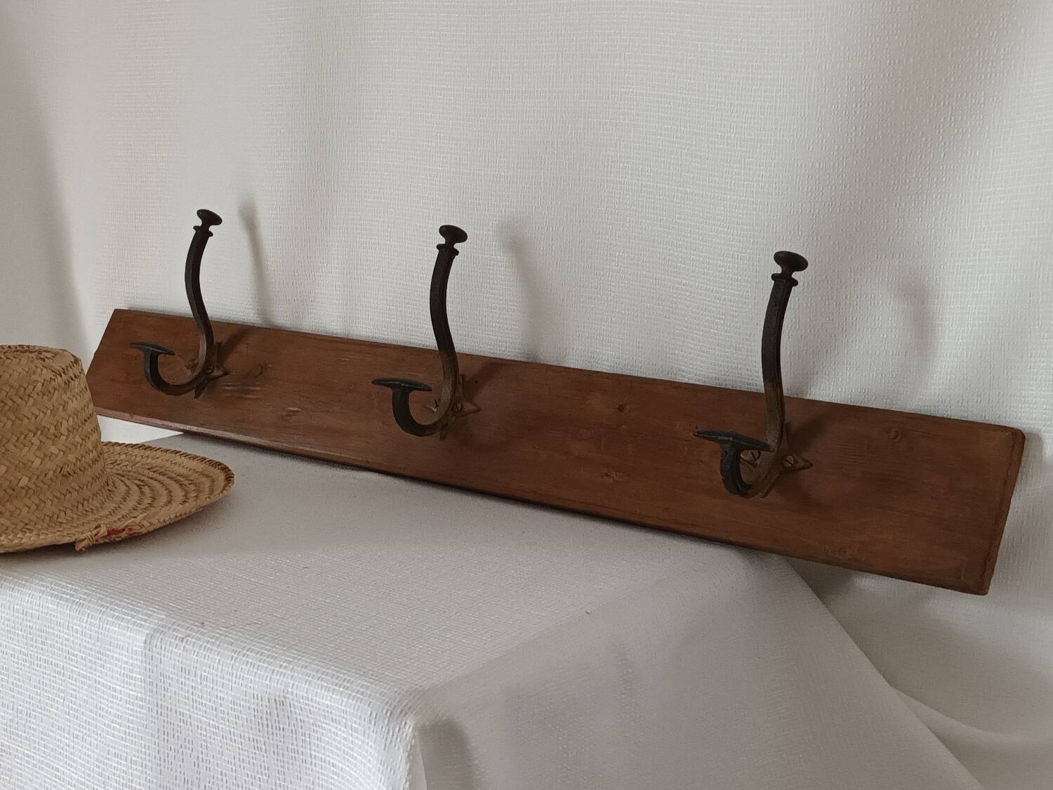 Vintage country wall coat rack