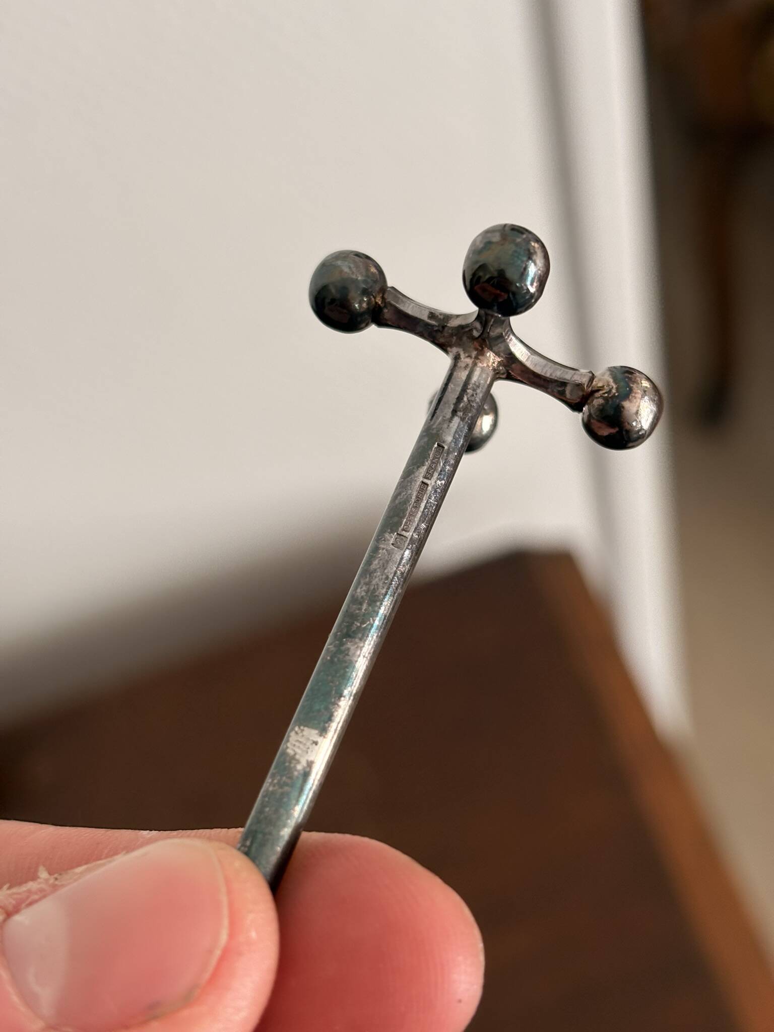 6x Christofle Silver-Plated Knife Rests "4 Balls"