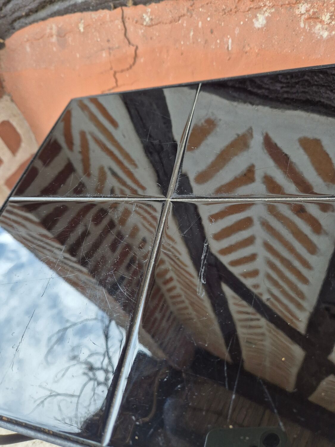 Small vintage 1970s side table.