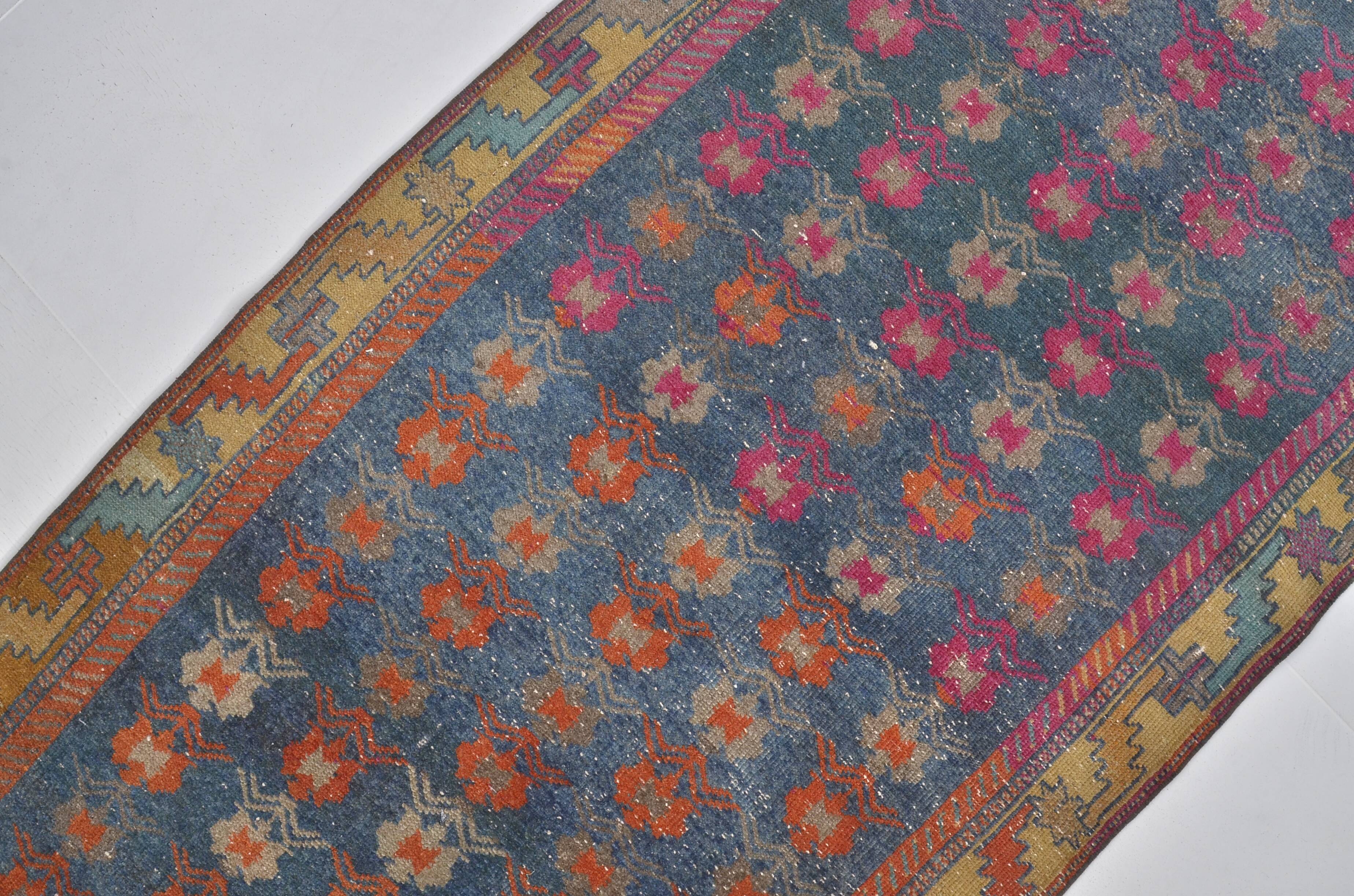 Geometric Design Oushak Runner Rug sku 2540