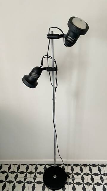 Black floor lamp from the 70s