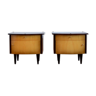 Pair of vintage bedside tables from the 1950s