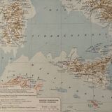 Grande carte vintage de l'Italie – 1930