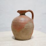 Old glazed terracotta jar
