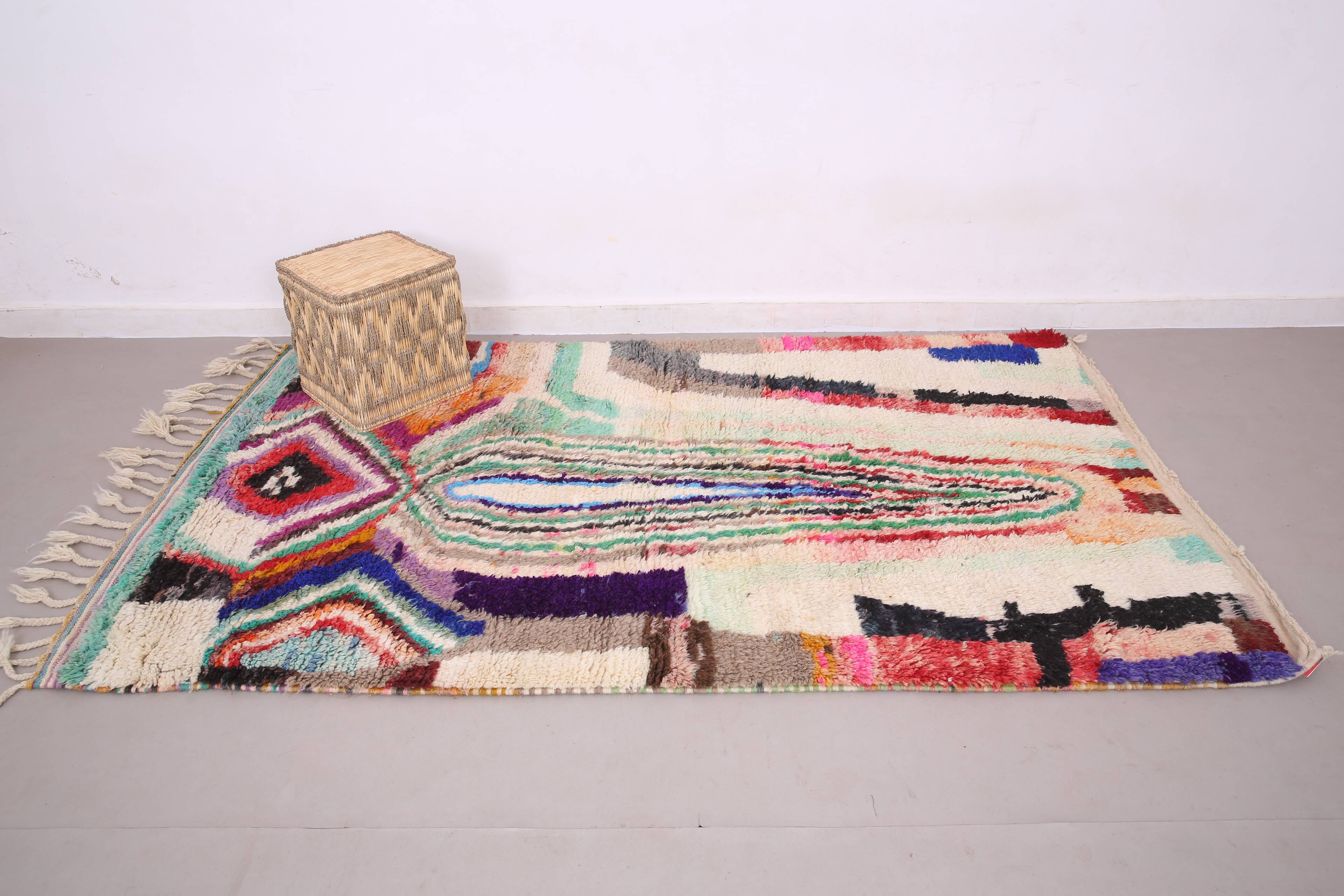 Colorful Boujaad Rug 156 x 259 cm - Berber Wool Rug - Moroccan Rug Handmade