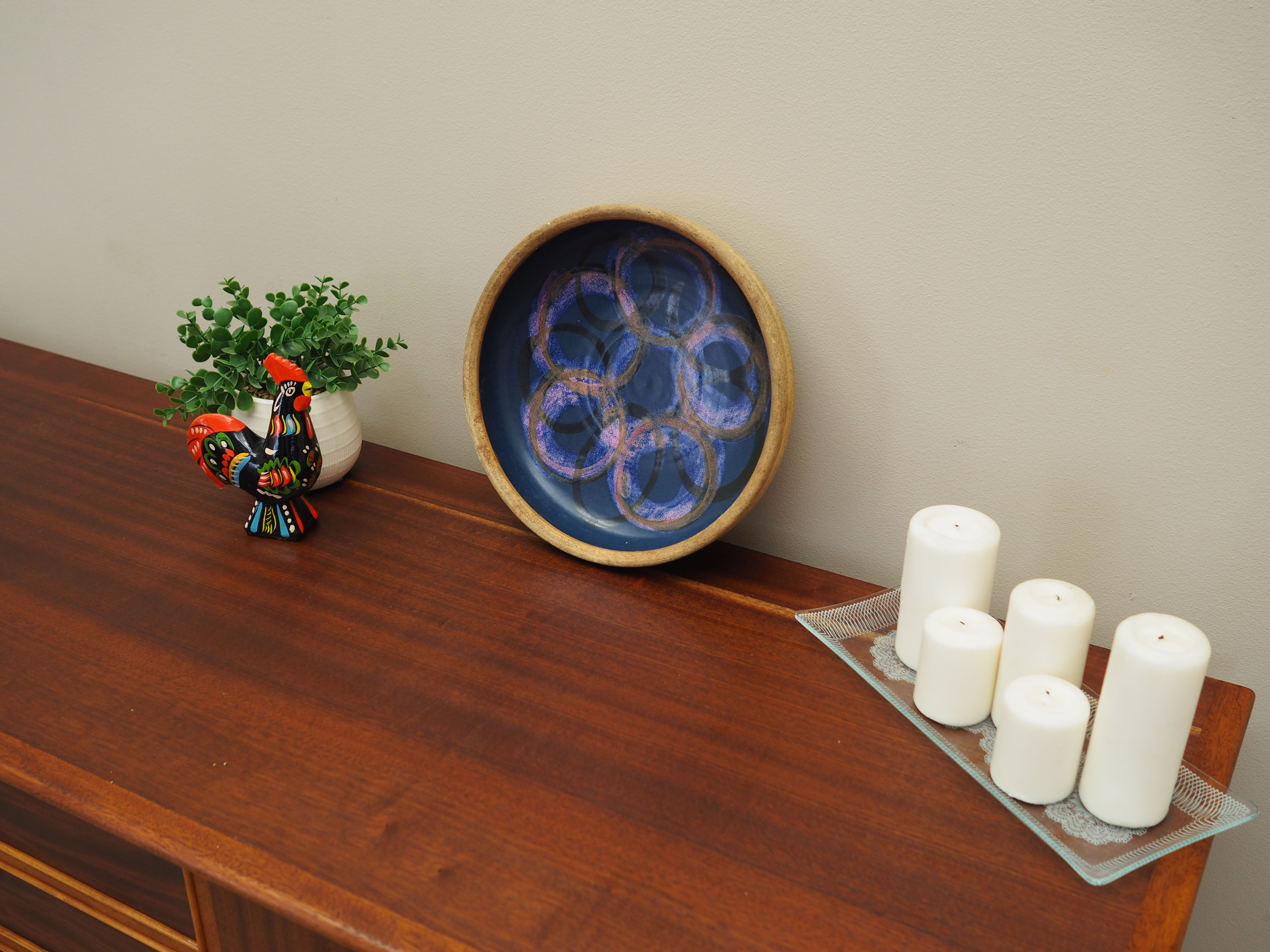 Ceramic platter, Danish design, 1960s, production: Denmark