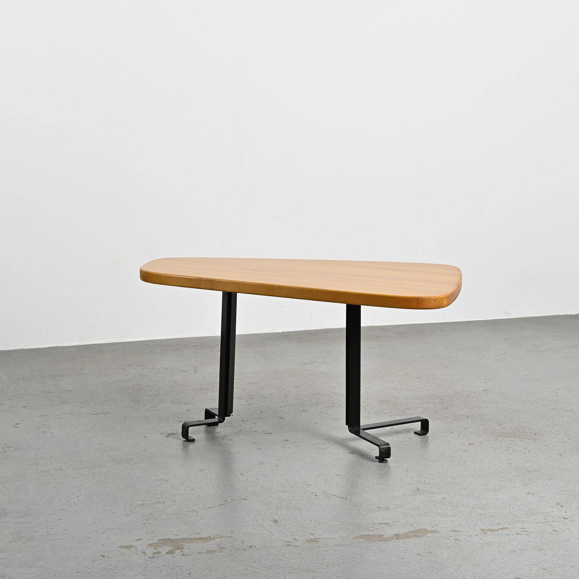 Free-form table, Charlotte Perriand for Les Arcs, circa 1986