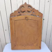 Golden wooden mirror, glazing, Italian, vintage decoration