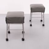 Set Montis Samba stools on wheels