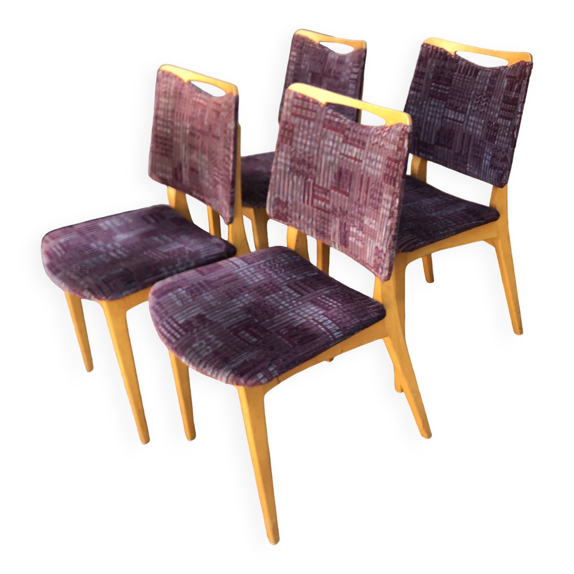 Vintage blond wood chairs from the 60s