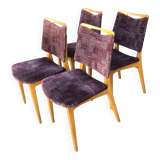 Vintage blond wood chairs from the 60s